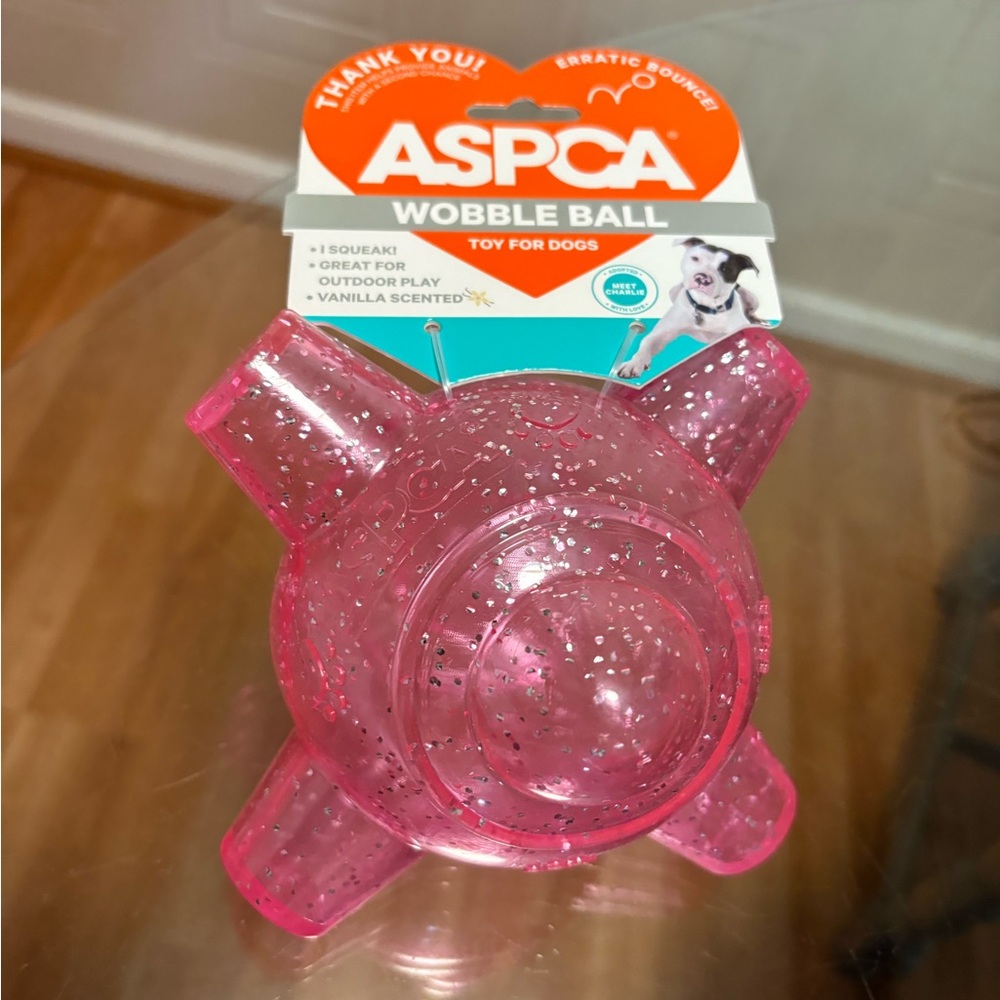 - ASPCA Wobble Ball Wabble Ball Crazy Erratic Bounce Vanilla Scented